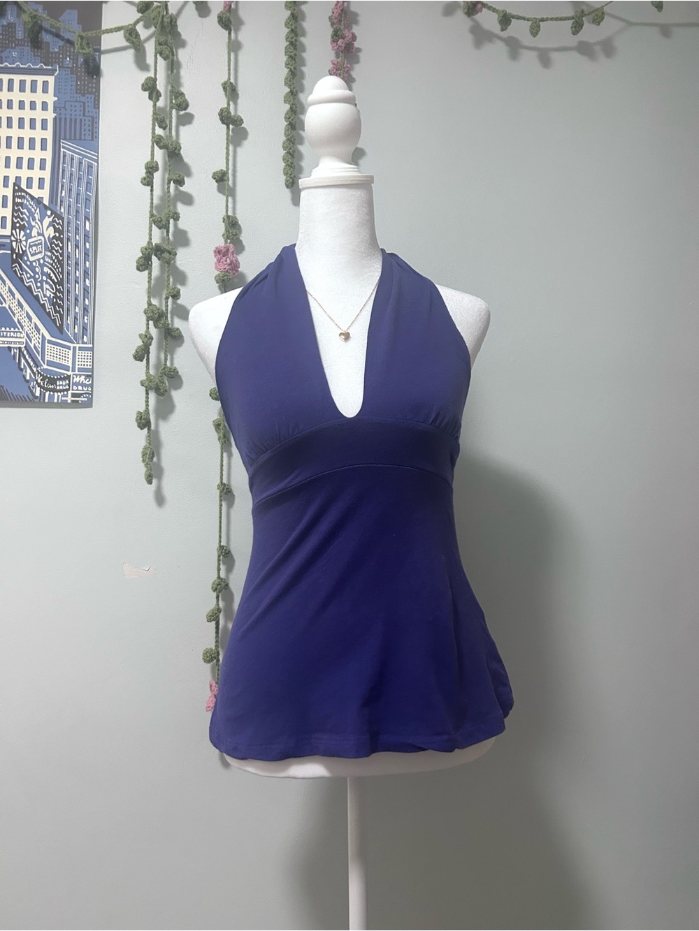 Urban Behavior Purple Halter Tank Top